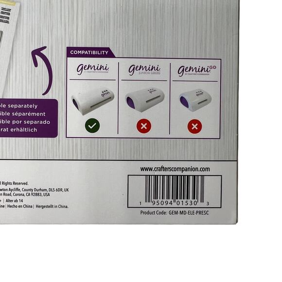 GEMINI Decorative Panel Die Precious Secrets 11pc Cardmaking Craft Metal NEW - Picture 8 of 11